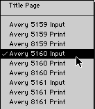 Input Layout Menu